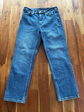 Banana Republic High Rise Straight Ankle/Cropped Length Jeans - 30